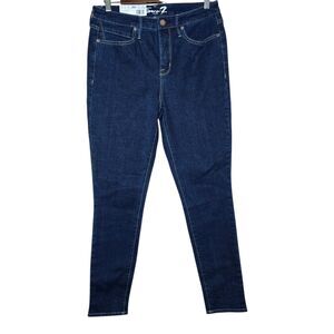 Seven7 Women's High Rise Skinny Jeans Blue Denim Wash Size 6 NWT